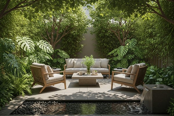 Peaceful urban garden retreat